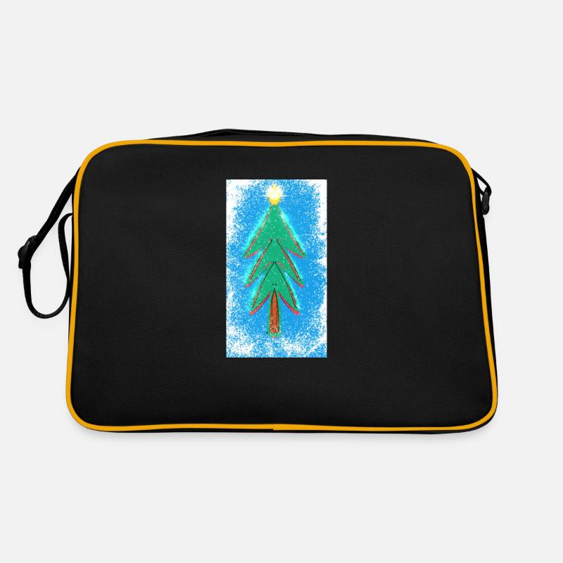 Weihnachtsbaum Retro Tasche