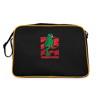 Ehrenvogel - Retro Tasche - Schwarz/Gold - Hinten