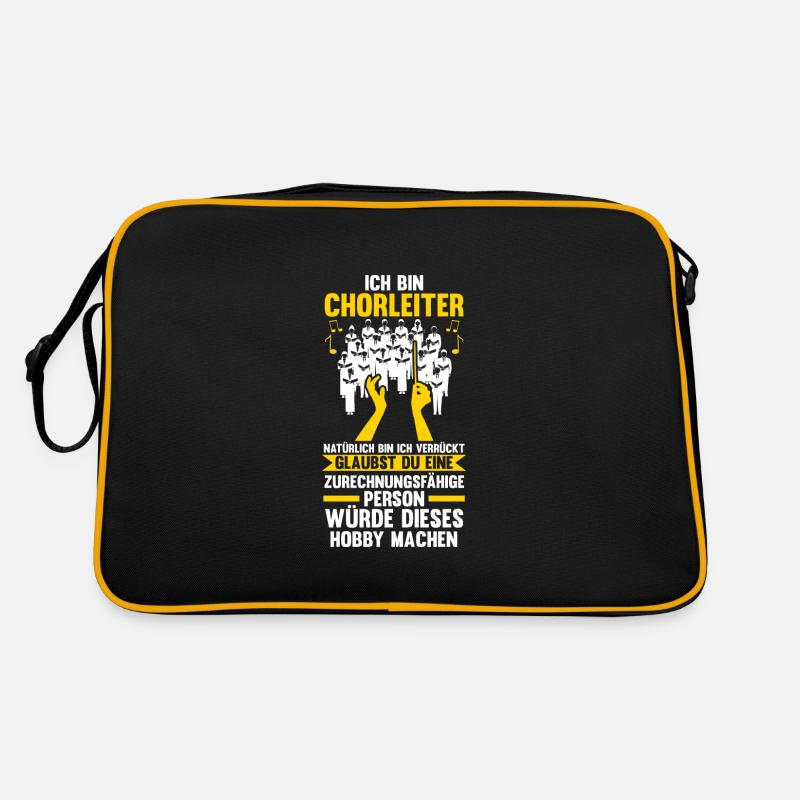 Chorleiter Beruf Chorleitung Geschenk Retro Tasche