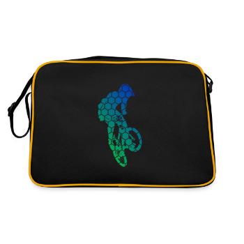 Vélo bmx vélo bmx Femmes Hommes bmx garçons - Sac Retro - noir/or - Dos