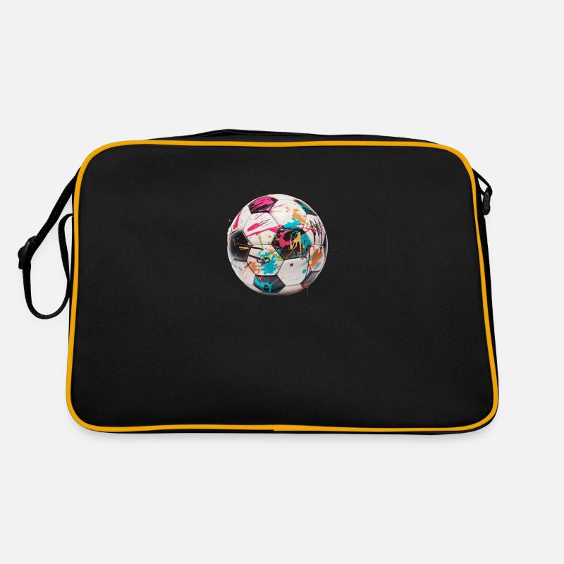 Graffity Fußball - Retro Tasche - Schwarz/Gold