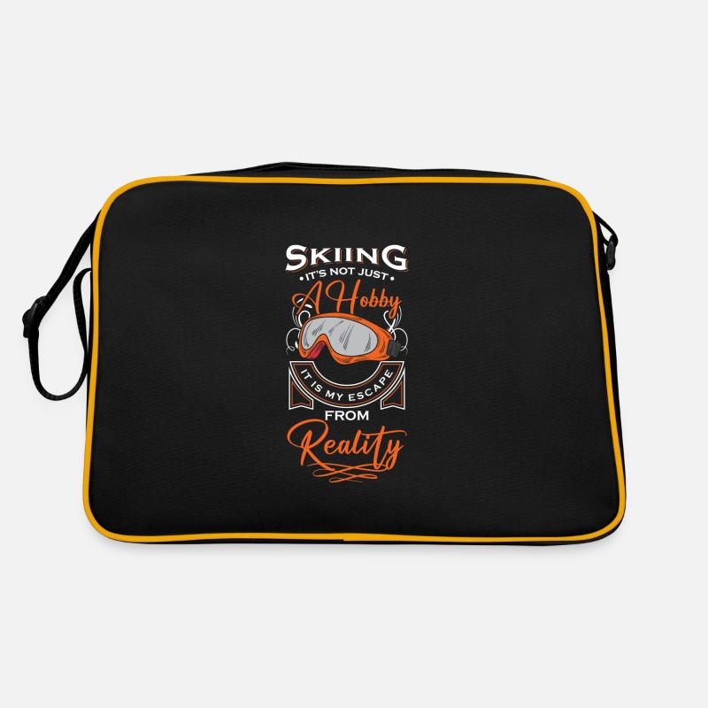 Wintersport Winter Hobby Retro Tasche