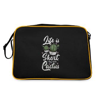 Cacti Garden Prickly - Retro Bag - black/gold - Back
