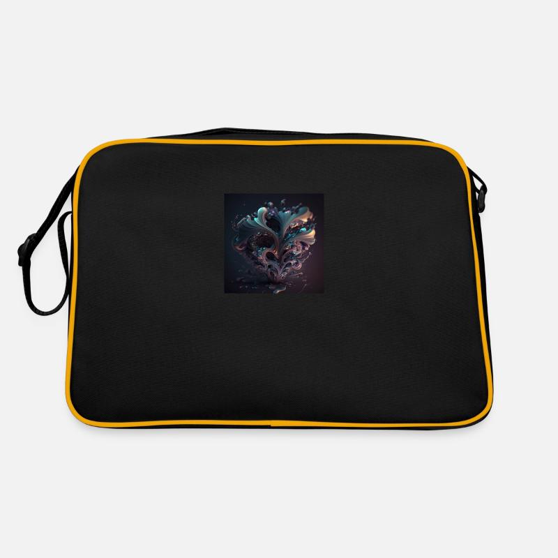 Abstrakter Schädel Nr. 12 Retro Tasche