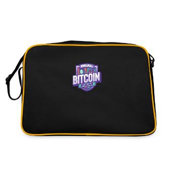 Logo de Realbitcoinfam - Sac Retro - noir/or - Dos