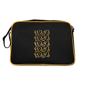 Année 1954 - Sac Retro - noir/or - Dos