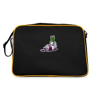 Grenouille à huile - Sac Retro - noir/or - Dos