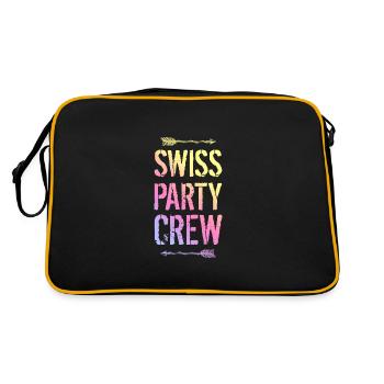 Swiss Party Crew Bunt Schweiz - Retro Bag - black/gold - Back