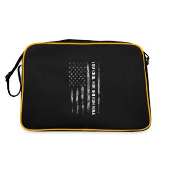 Too Cool For British Rule - Retro Bag - black/gold - Back