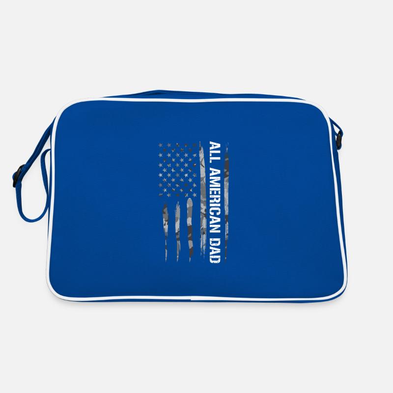 All American Dad - Drapeau américain Sac Retro