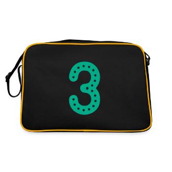 3 ANS. 3e ANNIVERSAIRE. ANNIVERSAIRE 3 ANS. 3 - Sac Retro - noir/or - Dos