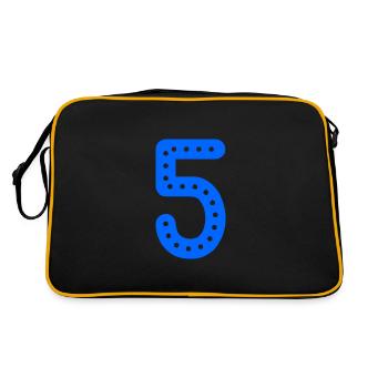 5 YEARS. 5th ANNIVERSARY. BIRTHDAY 5 YEARS. 5 - Retro Bag - black/gold - Back