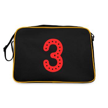 3 ANS. 3e ANNIVERSAIRE. ANNIVERSAIRE 3 ANS. 3 - Sac Retro - noir/or - Dos