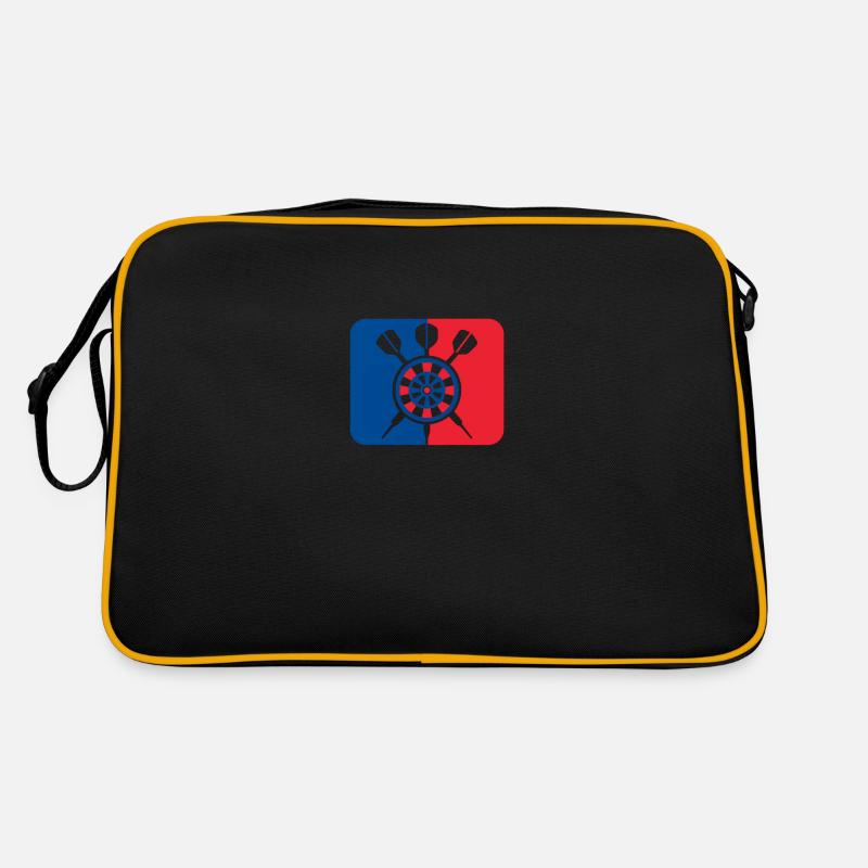 Dart Logo 2025 - Retro Tasche - Schwarz/Gold