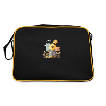 Flower Power Énergie verte 1 - Sac Retro - noir/or - Dos
