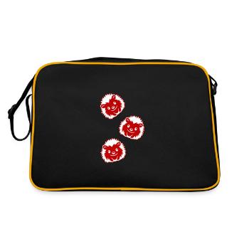 Hérisson Bande Dessinée Mignon - Sac Retro - noir/or - Dos