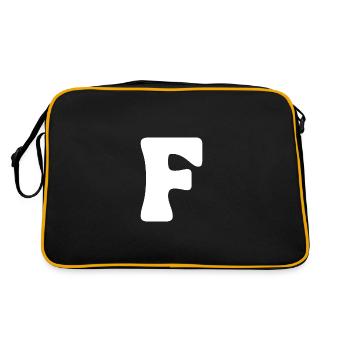 F - Sac Retro - noir/or - Dos