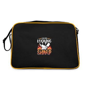 Vous avez l’air sharp Cooking Drôle de chef - Sac Retro - noir/or - Dos