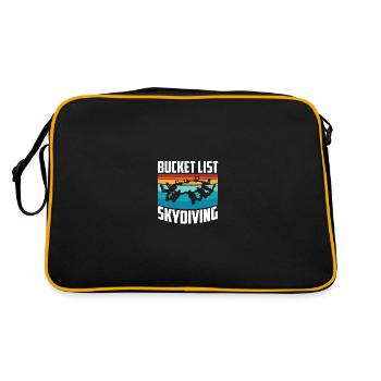 Bucket List Parachutisme pour les parachutistes - Sac Retro - noir/or - Dos