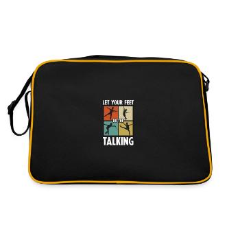 Laissez vos pieds faire la danse de claquettes parlante pour - Sac Retro - noir/or - Dos