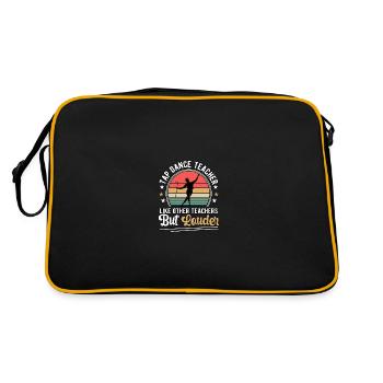 Professeur de claquettes comme les autres professeurs mais plus fort - Sac Retro - noir/or - Dos