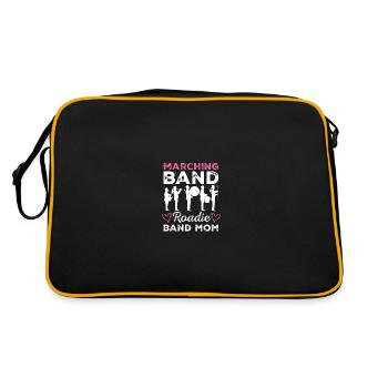 Marching Band Roadie Band Mom - Retro Tasche - Schwarz/Gold - Hinten