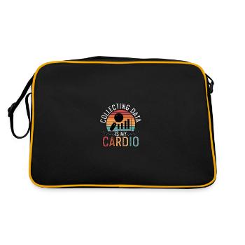 La collecte de données est mon cardio pour les scientifiques - Sac Retro - noir/or - Dos