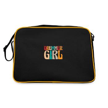 Drummer Girl pour Drummers Drummers - Sac Retro - noir/or - Dos