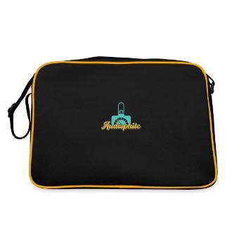 Audiophiles For Sound Engineers Hi-Fi Lovers - Retro Bag - black/gold - Back