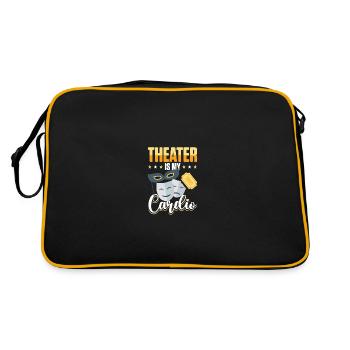 Le théâtre c’est mon cardio Acteurs Hommes Femmes - Sac Retro - noir/or - Dos