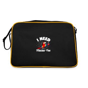 J’ai besoin de la fée ara pour les amateurs de café - Sac Retro - noir/or - Dos