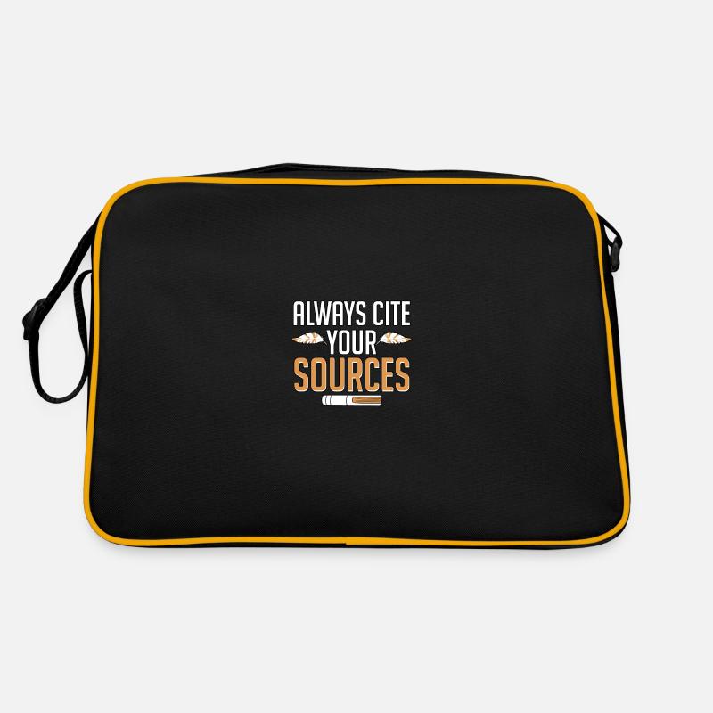 Always Cite Your Sources for Teachers Students Retro Bag