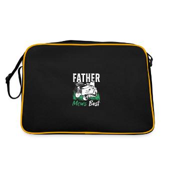 Father Mow's Best Lawn Mower Lawn Mower Race - Retro Bag - black/gold - Back