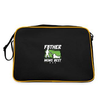 Father Mow's Best Lawn Mower Lawn Mower Race - Retro Bag - black/gold - Back