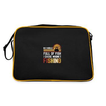 World Full O Fish Magnet Fishing Magnets - Retro Bag - black/gold - Back