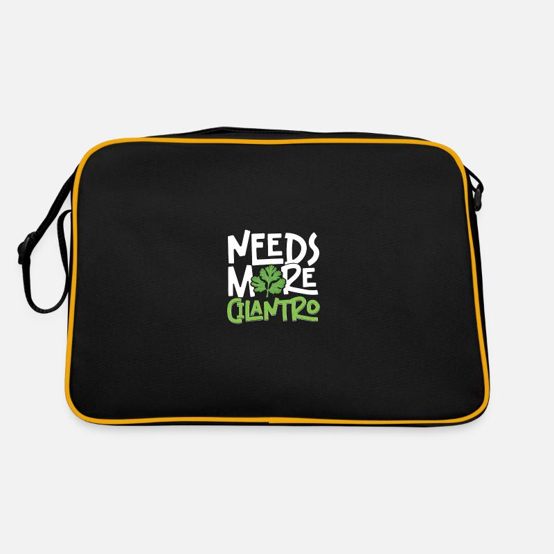 Needs More Cilantro Koriander Liebe Retro Tasche