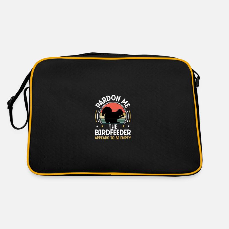 Pardon Me Squirrel Birdfeeder Empty Eichhörnchen Retro Bag