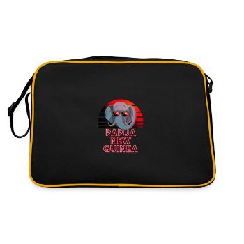 Papouasie-Nouvelle-Guinée - Sac Retro - noir/or - Dos