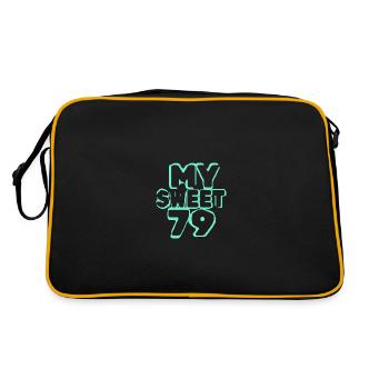 Anniversaire 79 - Sac Retro - noir/or - Dos