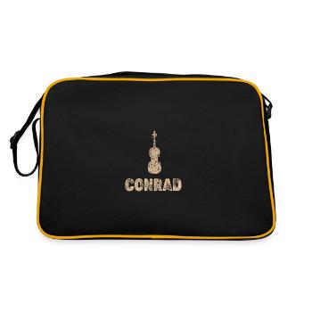 Conrad as viola - Retro Bag - black/gold - Back