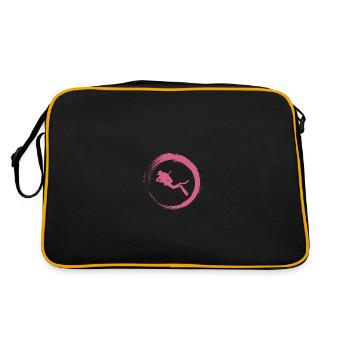 diver - Retro Bag - black/gold - Back
