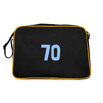 70. 70 ANS. 70e ANNIVERSAIRE. ANNIVERSAIRE 70 ANS. - Sac Retro - noir/or - Dos