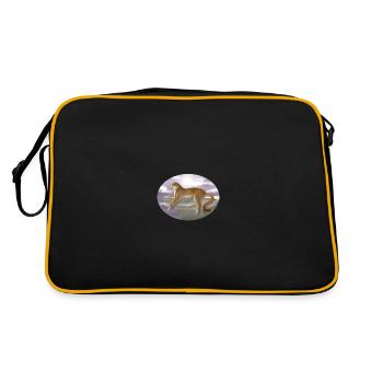 P U M A - Cat - Cat Family - Animals - Wildlife - Retro Bag - black/gold - Back