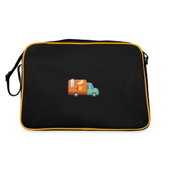 Delivery Service Milk Cart - Retro Bag - black/gold - Back