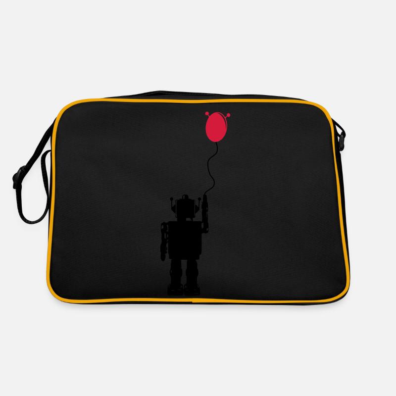 Roboterluftballon Hinten Retro Tasche