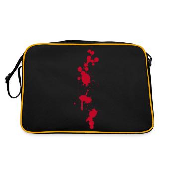 Taches de sang éclaboussures Halloween Zombies salle d’opération médecin - Sac Retro - noir/or - Dos