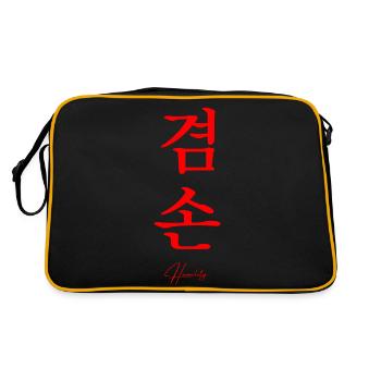 Langue coréenne - Sac Retro - noir/or - Dos