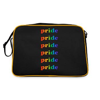 Pride Rainbow Colors - Retro Bag - black/gold - Back
