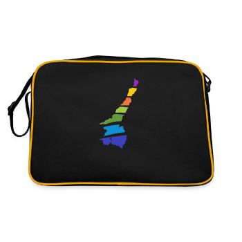 Lac de Garde coloré - Sac Retro - noir/or - Dos