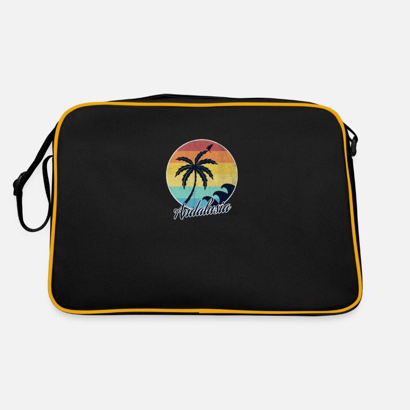 Andalusien - Retro Tasche - Schwarz/Gold
